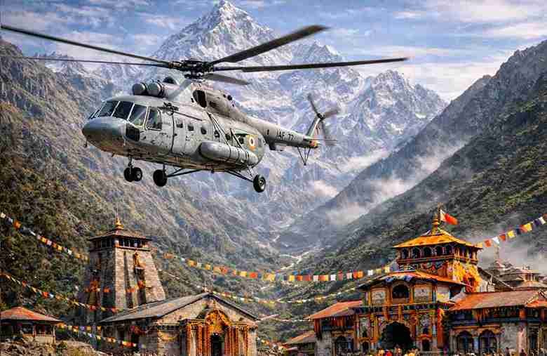 Do Dham Same Day by Helicopter Tour Package Kedarnath Badrinath
