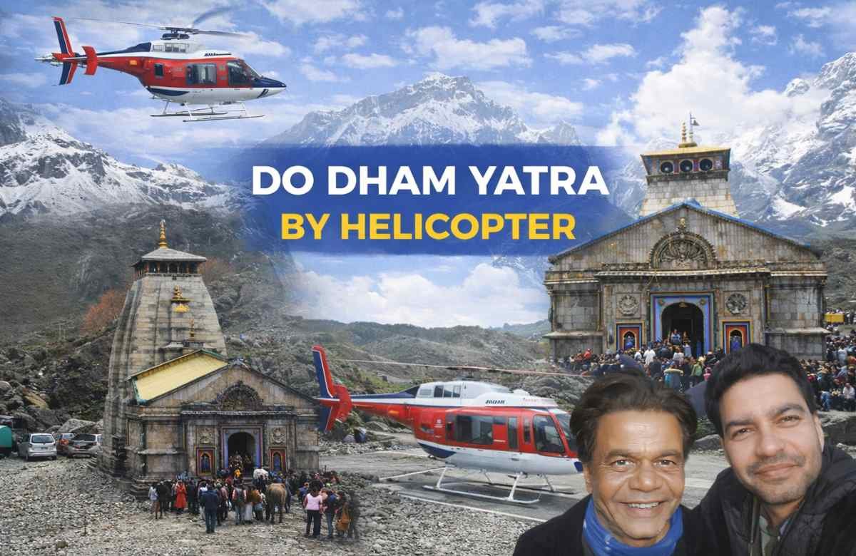 Do Dham Same Day by Helicopter Tour Package Kedarnath Badrinath